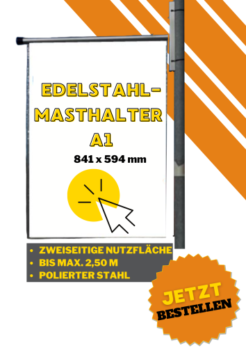 Edelstahl-Masthalter A1